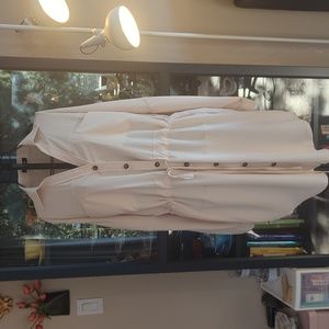 Beige shirt dress